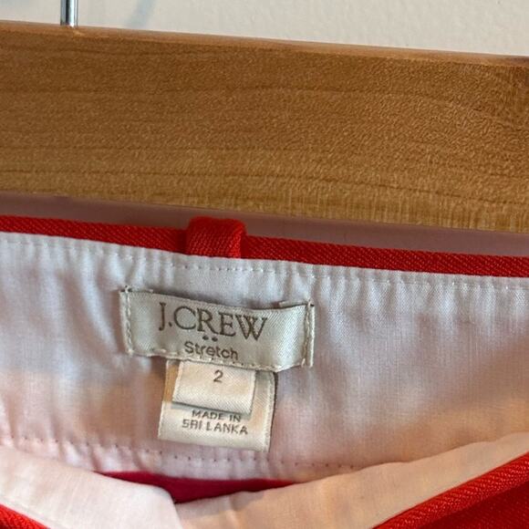 J. Crew Minnie Stretch Ankle Pants Womens Mid Rise Casual Flat Front Zip - Picture 4 of 4